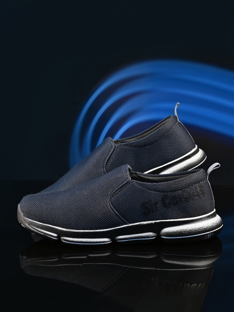 

Sir Corbett Men Grey Solid Slip-On Sneakers