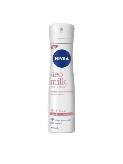 

Nivea Women Milk Beauty Elixir Deodorant - Sensitive 150 ml, White