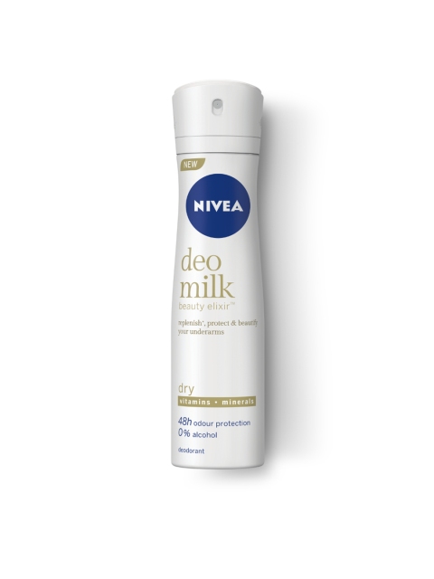 

Nivea Women Milk Beauty Elixir Deodorant Spray - Dry 150 ml, White