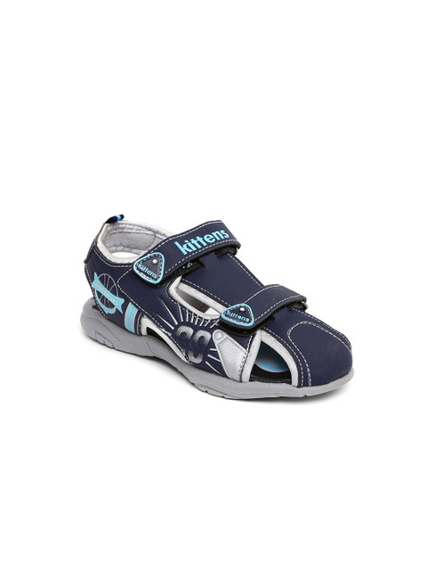 

Kittens Boys Navy Sandals, Navy blue