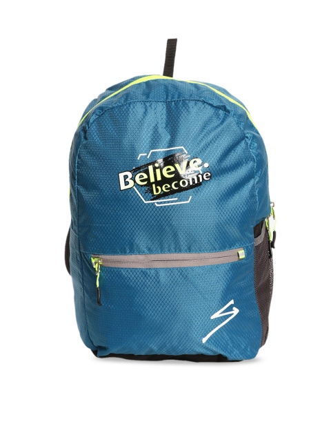 

SG Unisex Blue & Black Solid Backpack