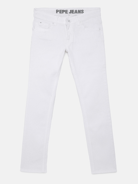

Pepe Jeans Boys White Slim Fit WHISK IP Clean Look Jeans