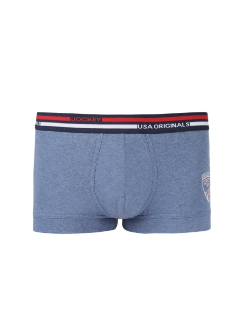 

Jockey USA Originals Blue Melange Trunks US51-0105