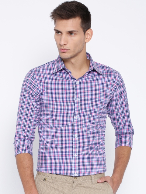 

American Crew Multicolored Checked Slim Casual Shirt, Multi