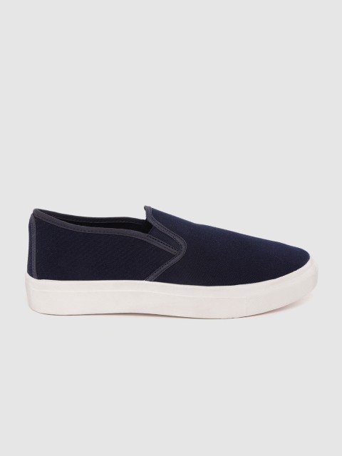 

Roadster Men Navy Blue Solid Slip-On Sneakers