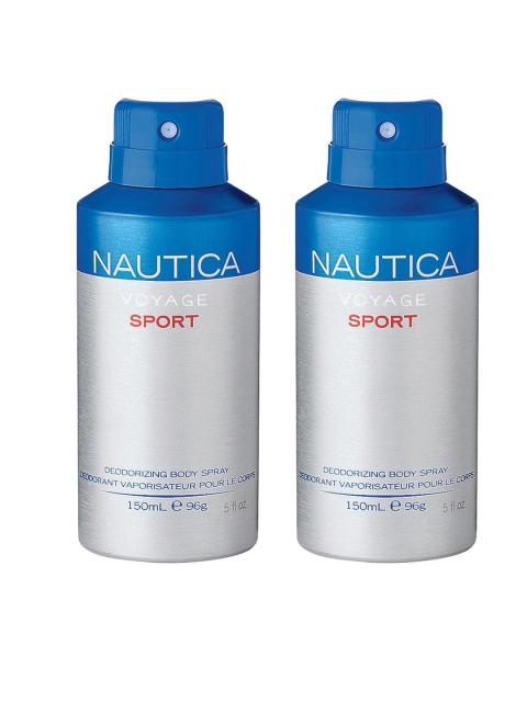 

Nautica Men Set of 2 Voyage Sport Deodorants, Silver