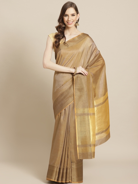 

KALINI Beige Solid Saree