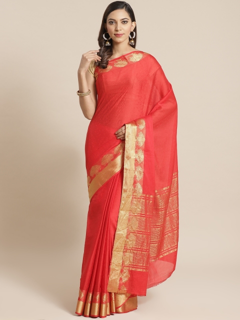 

KALINI Red Woven Design Saree