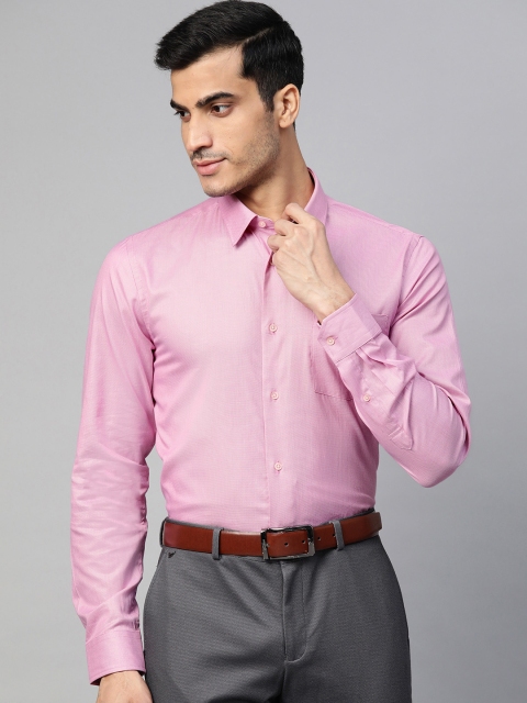 

Blackberrys Men Pink Slim Fit Solid Formal Shirt