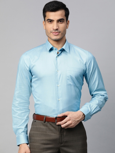 

Blackberrys Men Blue Slim Fit Solid Formal Shirt