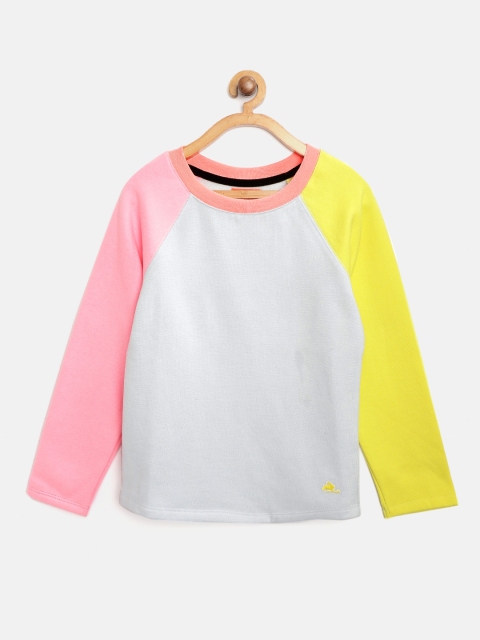 

Cherry Crumble Kids Grey & Pink Solid Sweatshirt