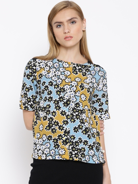 

United Colors of Benetton Multicoloured Floral Print Polyester Top, Multi
