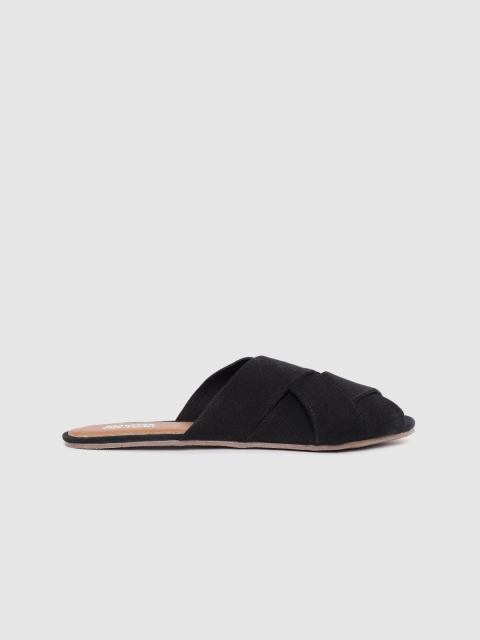 

Roadster Women Black PRO-TECHT Canvas Mules