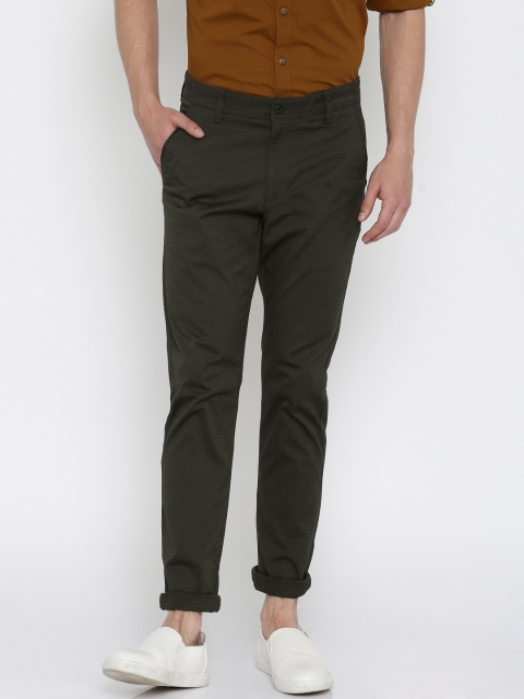 

Highlander Dark Brown Slim Fit Casual Trousers