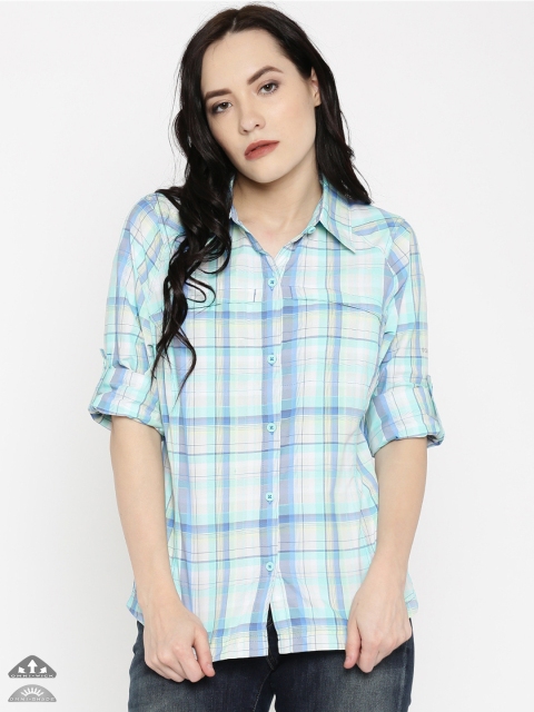 

Columbia Women Blue Checked Outdoor Shirt