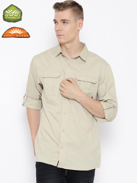 

Columbia Beige Voyager II Polyester Outdoor Shirt