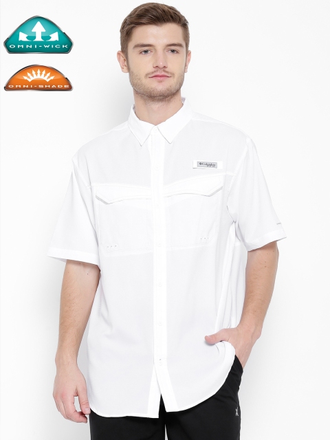 

Columbia White Low Drag Offshore SS Casual Shirt