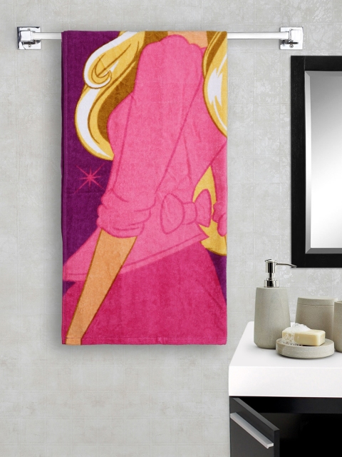 

Portico New York Girls Pink Barbie Print 100% Cotton Bath Towel