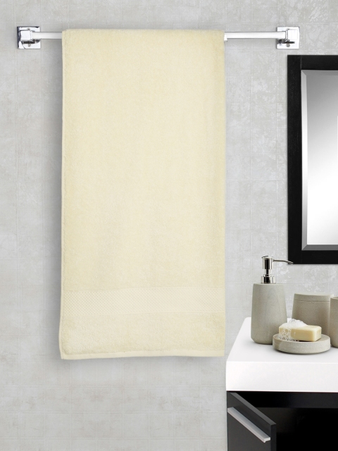

Portico New York Cream-Coloured 100% Cotton Bath Towel