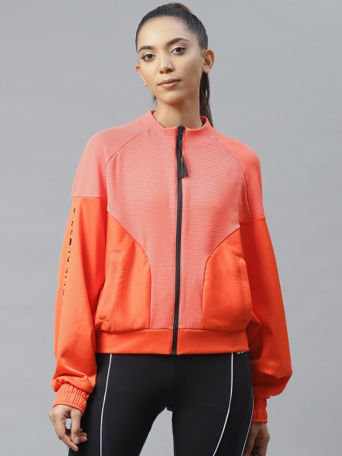 

ADIDAS Women Neon Orange Solid X Karlie Kloss Cover Up Training Sweatshirt