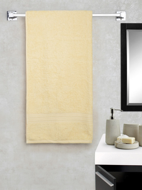 

Portico New York Cream-Coloured 100% Cotton Bath Towel