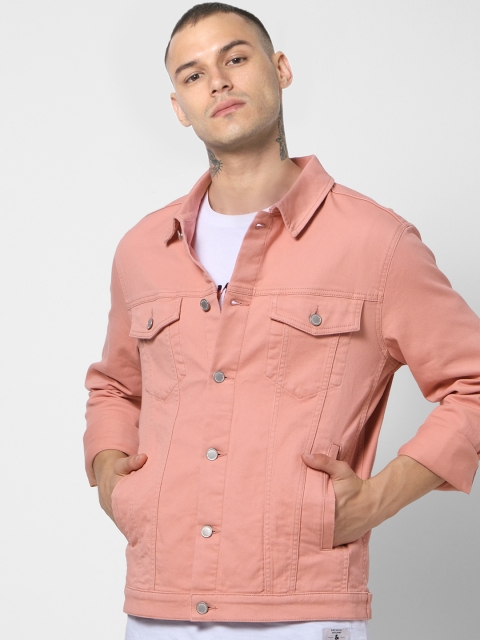 

Jack & Jones Men Pink Solid Tailored Jacket