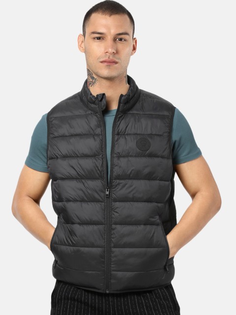 

Jack & Jones Men Black Solid Padded Jacket