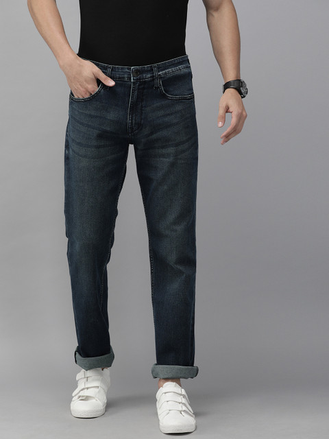 

Pepe Jeans Men Blue Holborne Regular Fit Mid-Rise Clean Look Stretchable Jeans