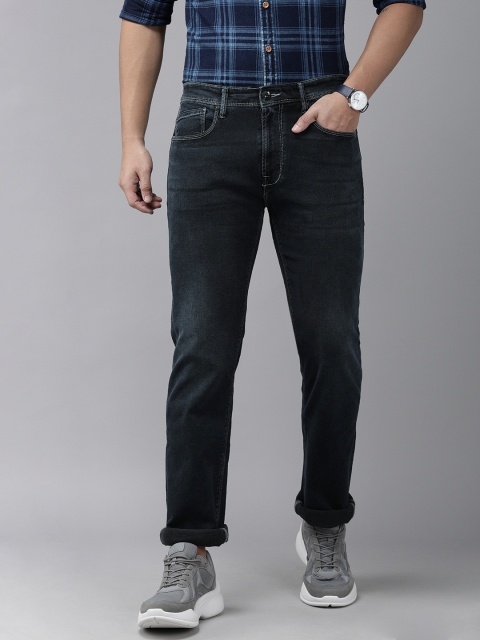 

Pepe Jeans Men Blue Holborne Regular Fit Mid-Rise Clean Look Jeans