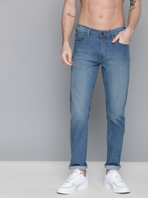 

HERE&NOW Men Blue Slim Fit Mid-Rise Clean Look Stretchable Jeans