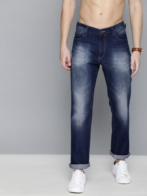 

HERE&NOW Men Blue Slim Fit Mid-Rise Clean Look Stretchable Jeans