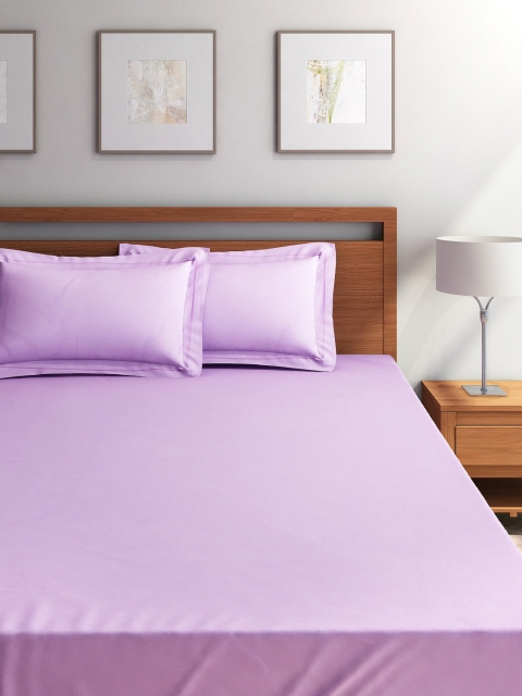

Portico New York Lavender 210 TC Double Bedsheet with 2 Pillow Covers