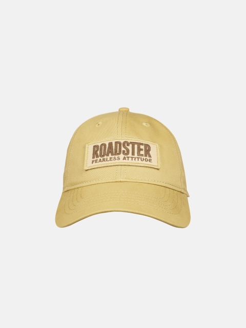 

Roadster Unisex Khaki Brown Embroidered Baseball Cap