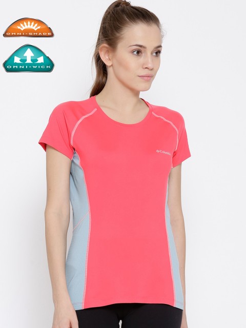 

Columbia Pink & Blue Freeze Degree III Outdoor T-shirt