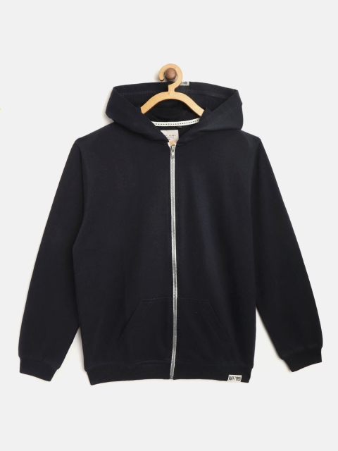 

RUFF Boys Navy Blue Solid Hooded Sweatshirt