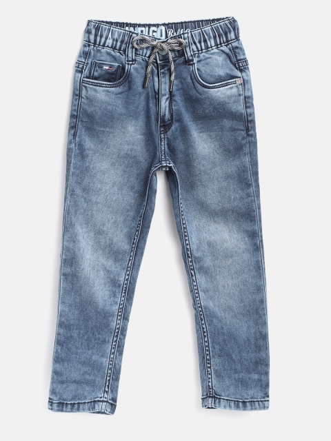 

RUFF Boys Blue Slim Fit Mid-Rise Clean Look Stretchable Jeans