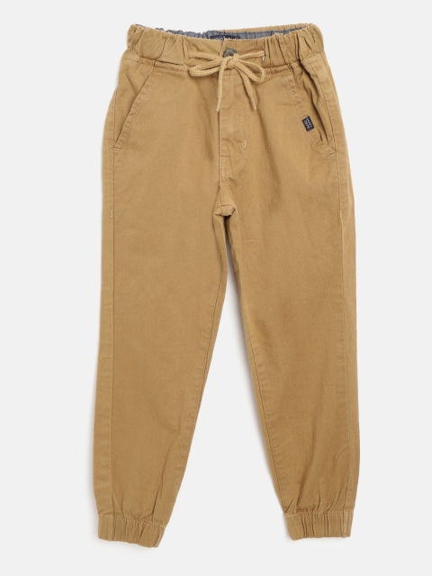 

RUFF Boys Khaki Slim Fit Solid Joggers