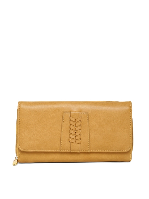 

Allen Solly Women Mustard Yellow Wallet