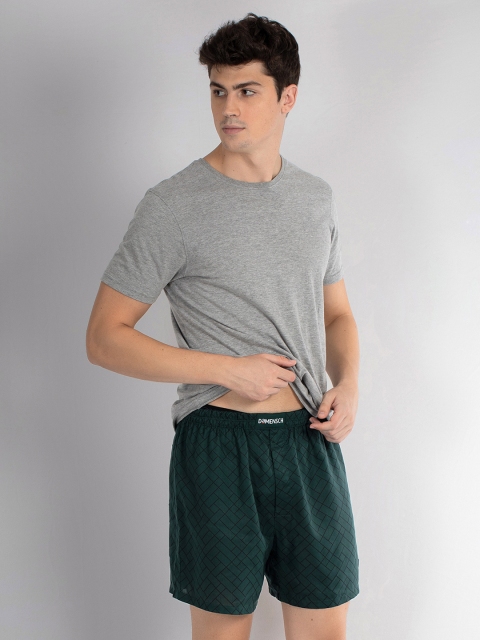 

DAMENSCH Men Green & Black Printed Tencel Woven Boxers