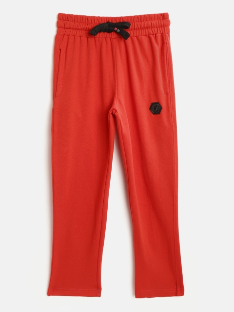 

Sweet Dreams Boys Coral Red Solid Lounge Pants