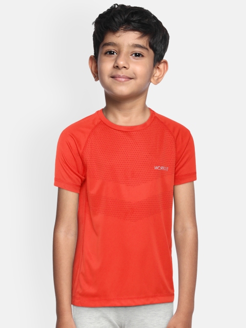 

Sweet Dreams Boys Red Polka Dot Print Round Neck Workout T-shirt