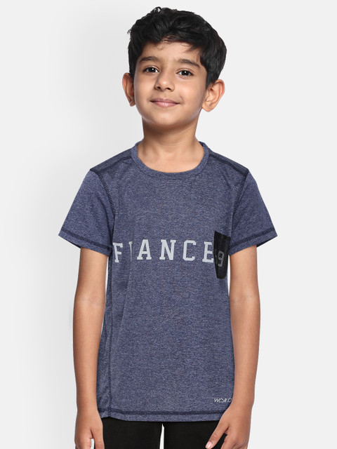

Sweet Dreams Boys Navy Typography Print Round Neck Workout T-shirt, Navy blue