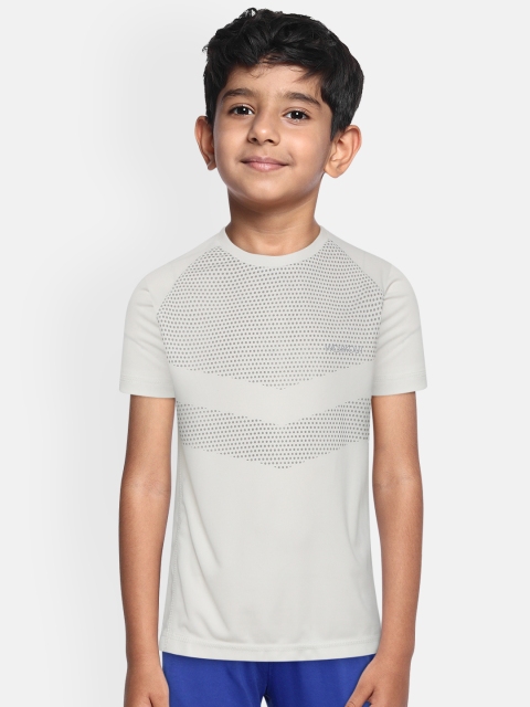 

Sweet Dreams Boys White & Grey Polka Dot Print Round Neck Workout T-shirt