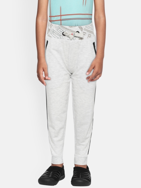 

Sweet Dreams Boys Grey Melange Solid Lounge Joggers with Side Taping Detail