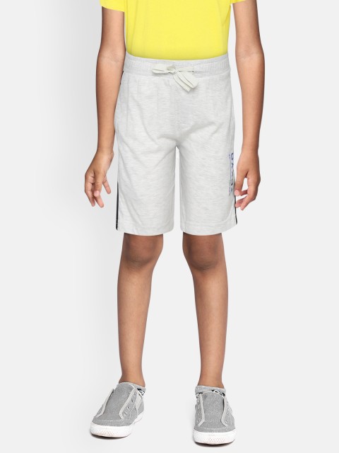 

Sweet Dreams Boys Grey Melange Solid Lounge Shorts