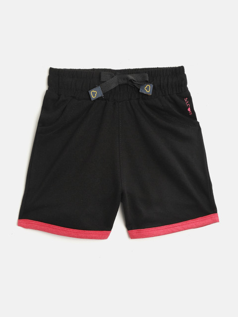 

Sweet Dreams Girls Black Solid Regular Fit Shorts