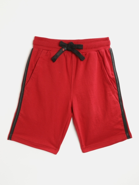 

Sweet Dreams Boys Red Solid Slim Fit Regular Shorts