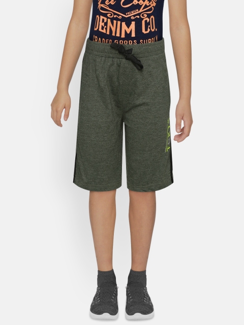 

Sweet Dreams Boys Olive Green Solid Lounge Shorts