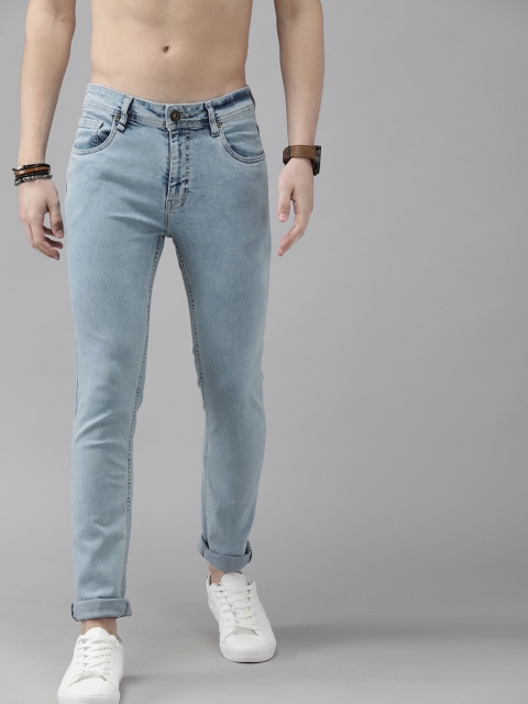 

Roadster Men Blue Skinny Fit Mid-Rise Clean Look Stretchable Anti odour Performance Jeans