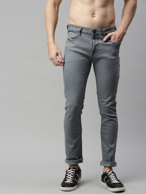 

Roadster Men Grey Slim Fit Mid-Rise Clean Look Stretchable Jeans